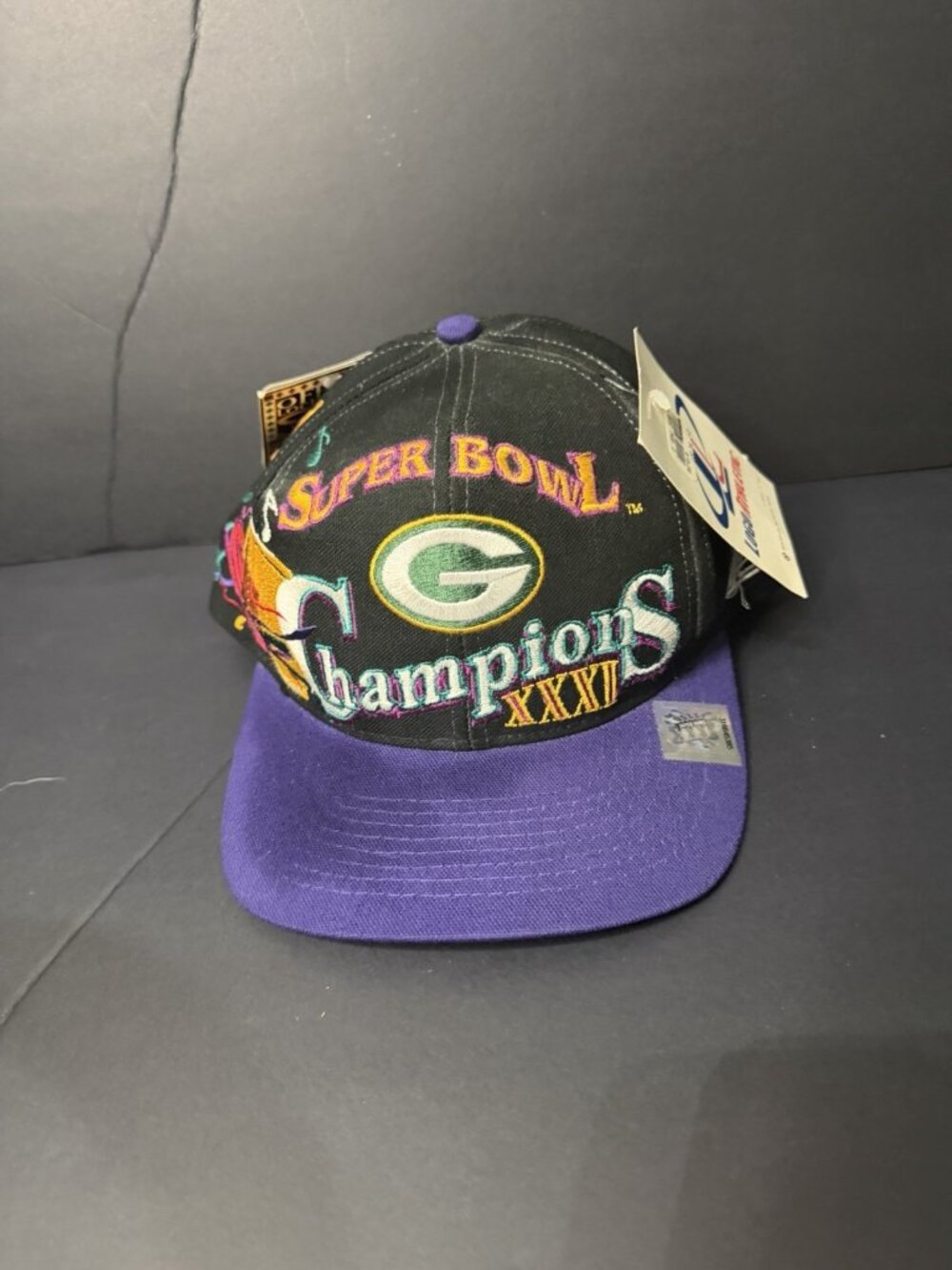 NWT Logo Athletic Super Bowl XXXI Champions Hat Green Bay Packers Vintage 97 NFL